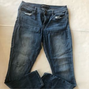 Express Leggings Womens Size 10 Blue Skinny Mid Rise Pants